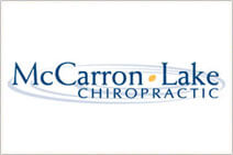 St. Paul McCarron Lake Chiropractic logo with White background and blue font color
